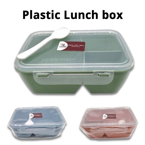 1Pcs+Rectangular+Plastic+Lunch+Box