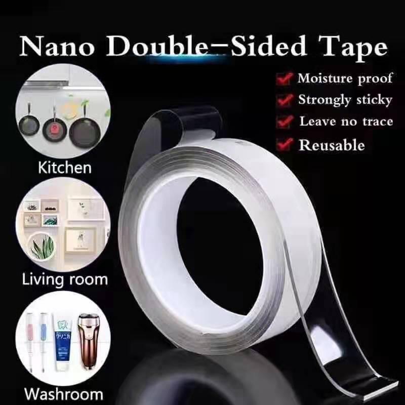 30mmx3m Adhesive Double-sided Nano Tape Strong Washable Adhesive