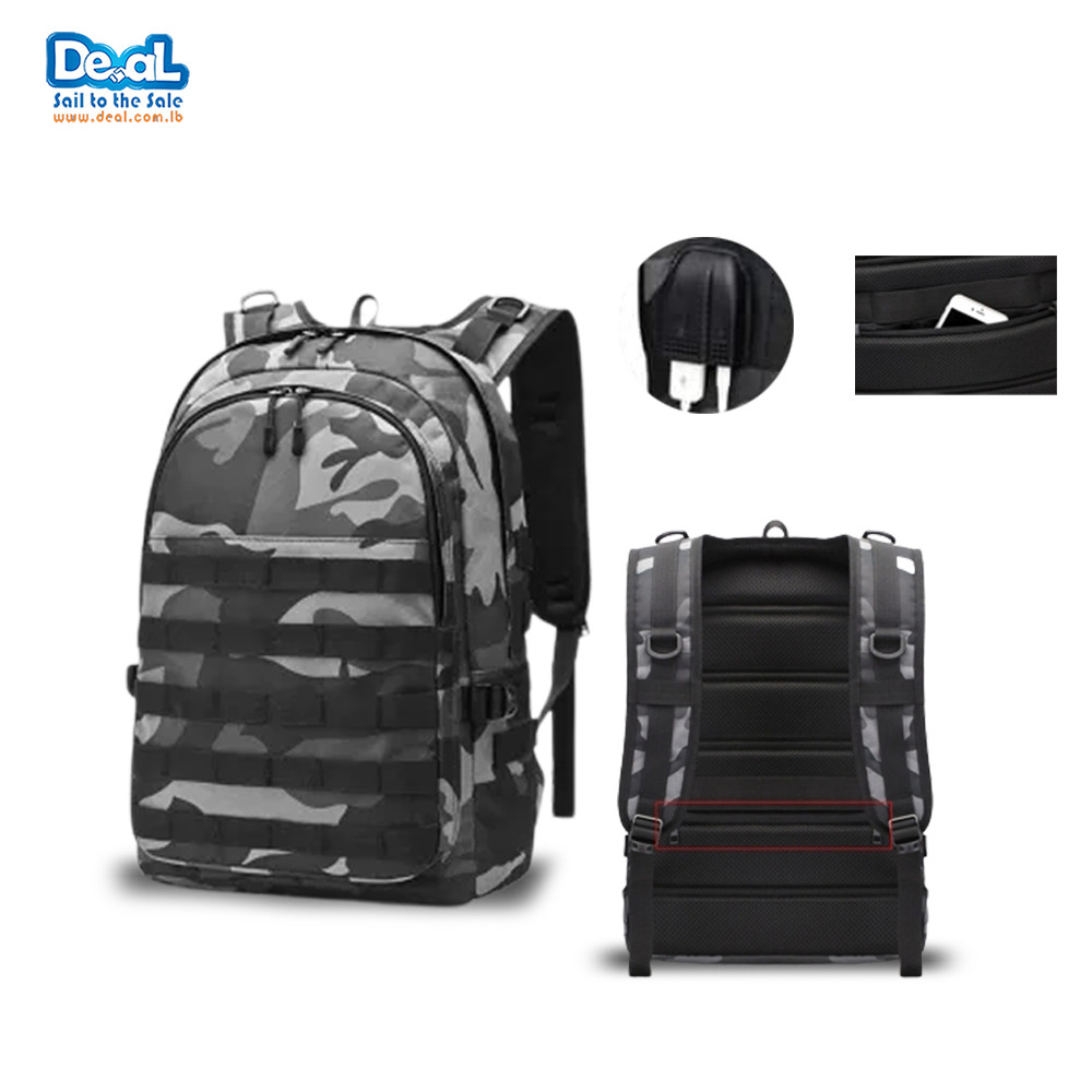 Army Military Tactical 3P PUBG 17 inch Backpack with USB