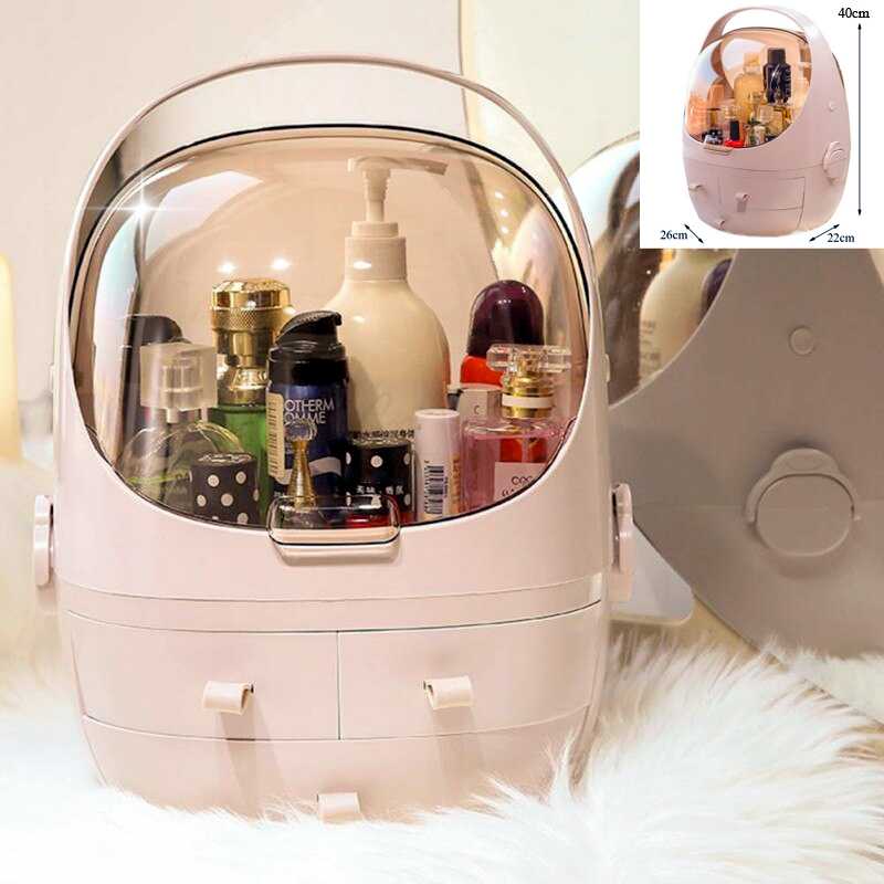 Cosmetic Storage Case Countertop Makeup Brushed Organizer Box