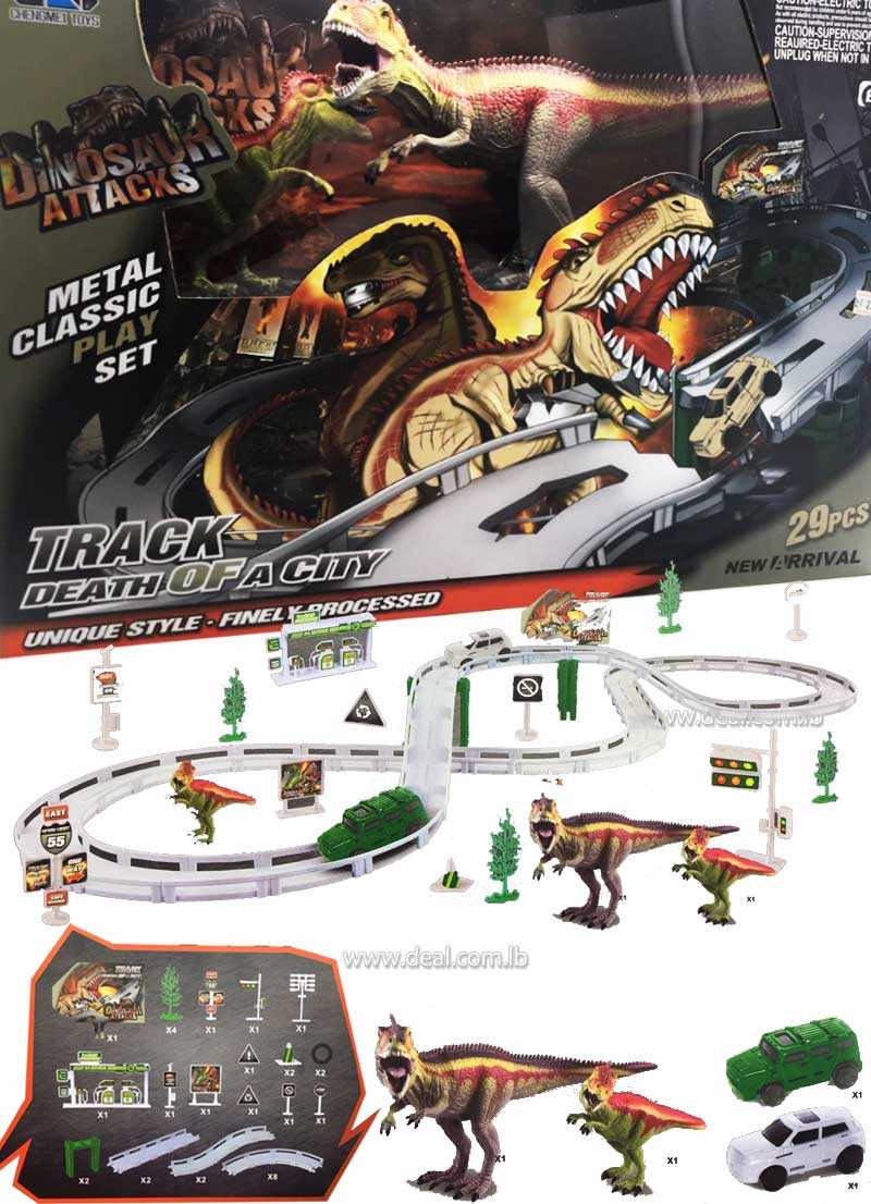 dinosaur attack playset
