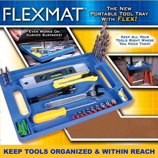 Flexible Tool Box Organizer Tray