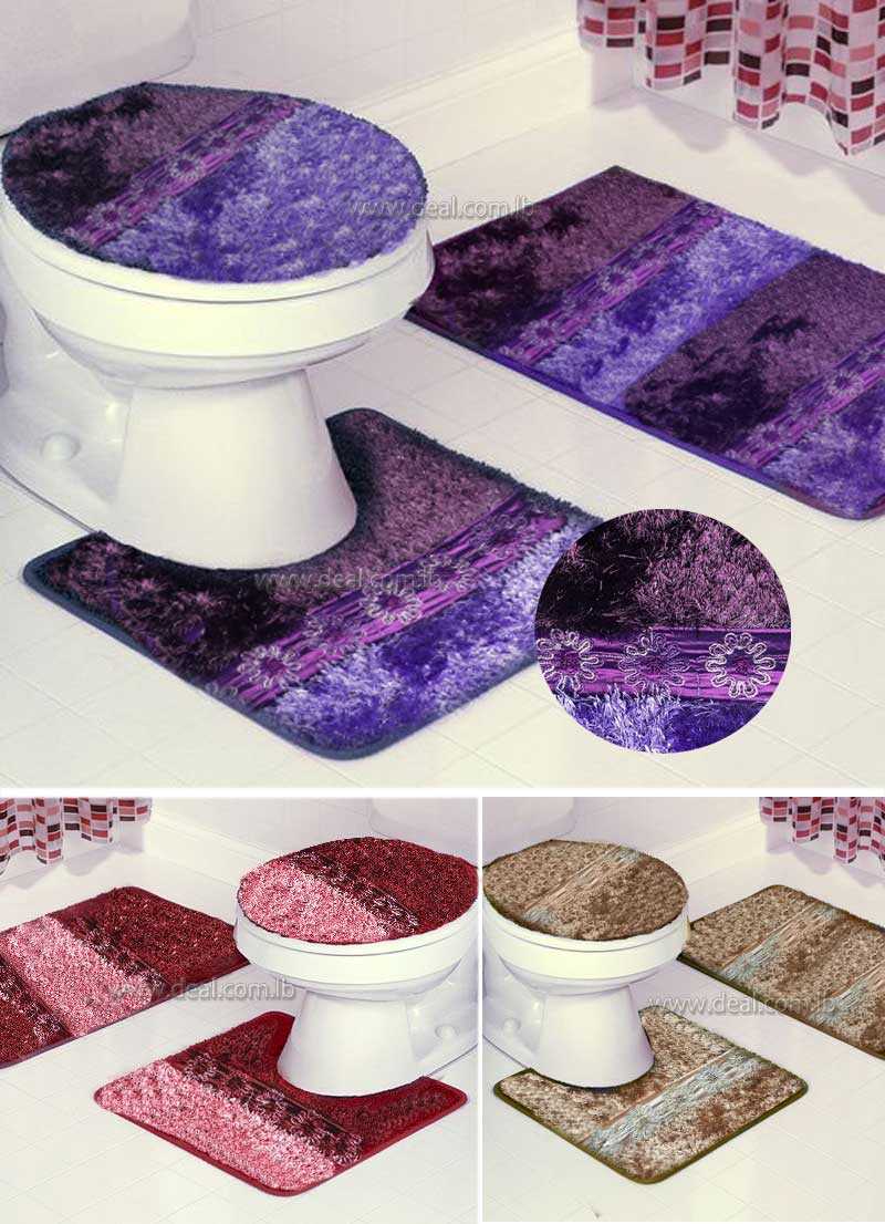 Fluff 3 Piece Bath Rug Set Color Fluff 3 Piece Bath Rug Set Color