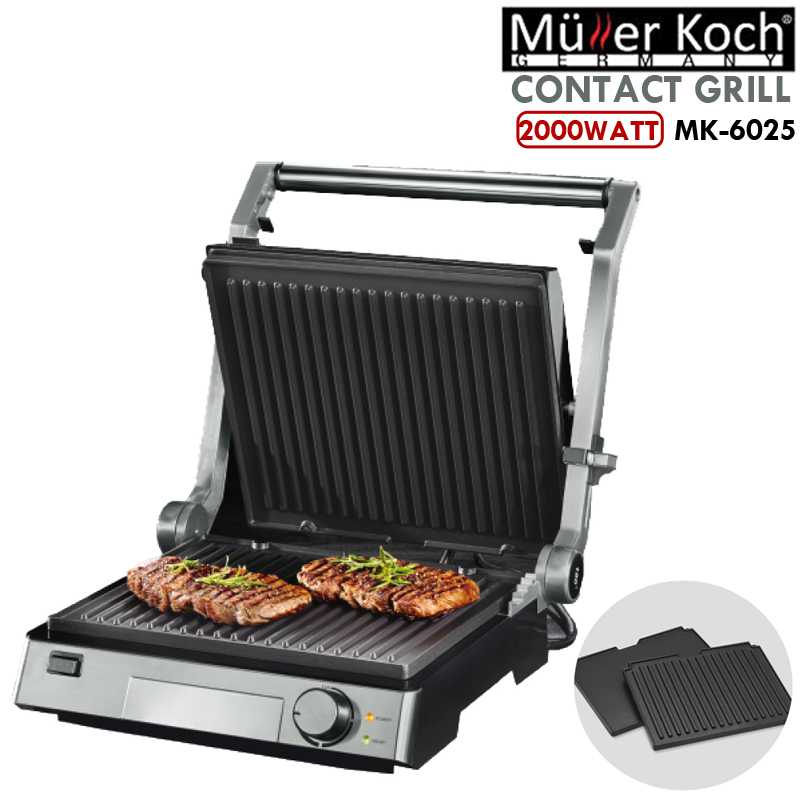 Muller koch quality you trust contact grill 2000 watt premium series  up to 180 foldable BBQ mode