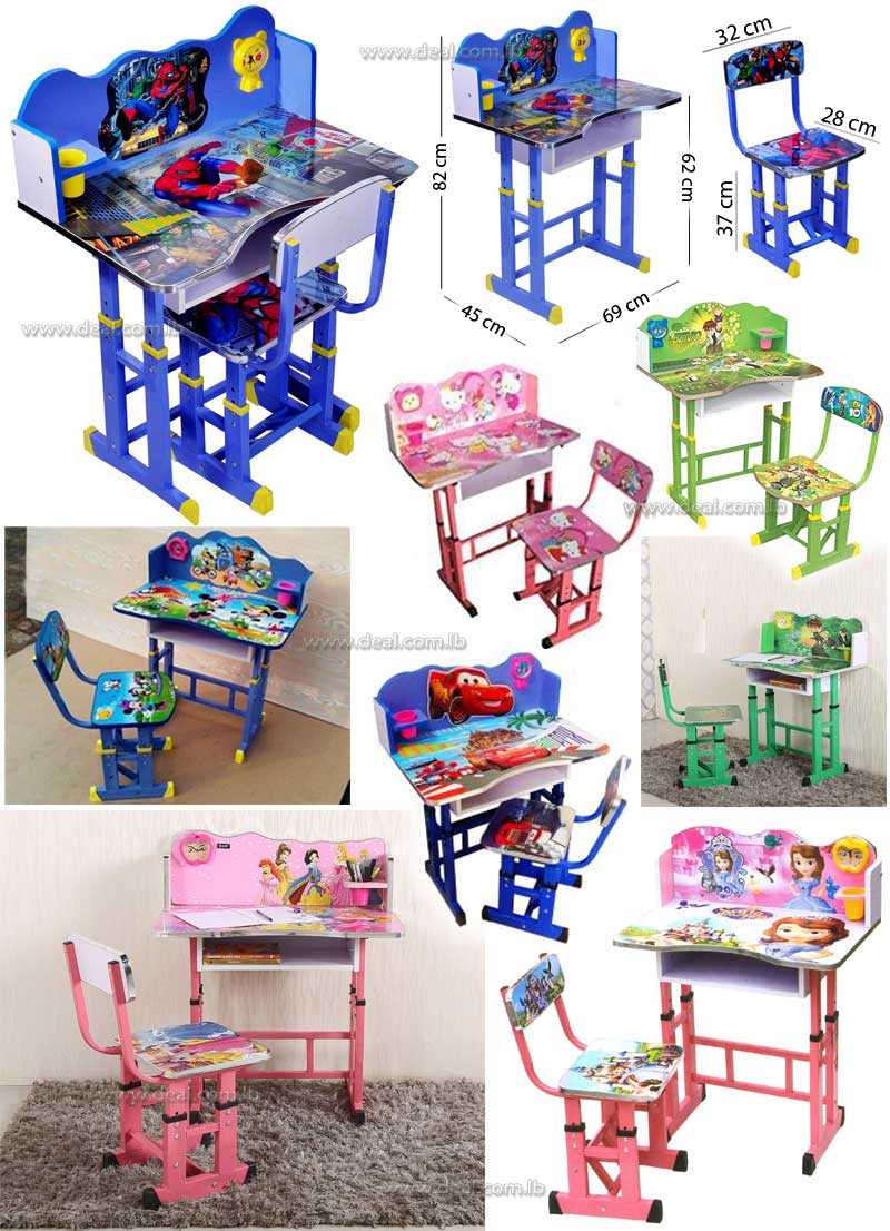 Kids Study Table Set Cartoon Adjustable Study Learning Desk Table Kids Study Table Set Cartoon Adjustable Study Learning Desk Table