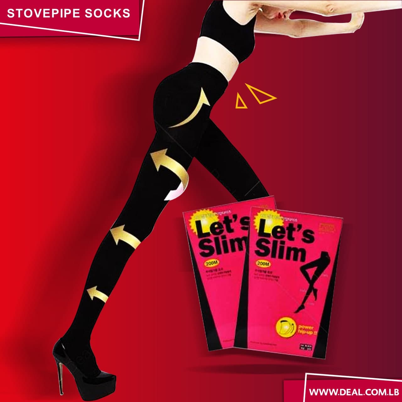 Stovepipe socks Lets Slim stockings slim leg