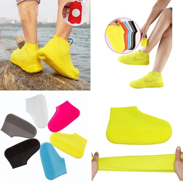Medium+35-38+Silicone+WaterProof+Shoe+Covers+Unisex+Shoes+Protectors+Reusable+Non-Slip+Rain+Boot+Overshoes