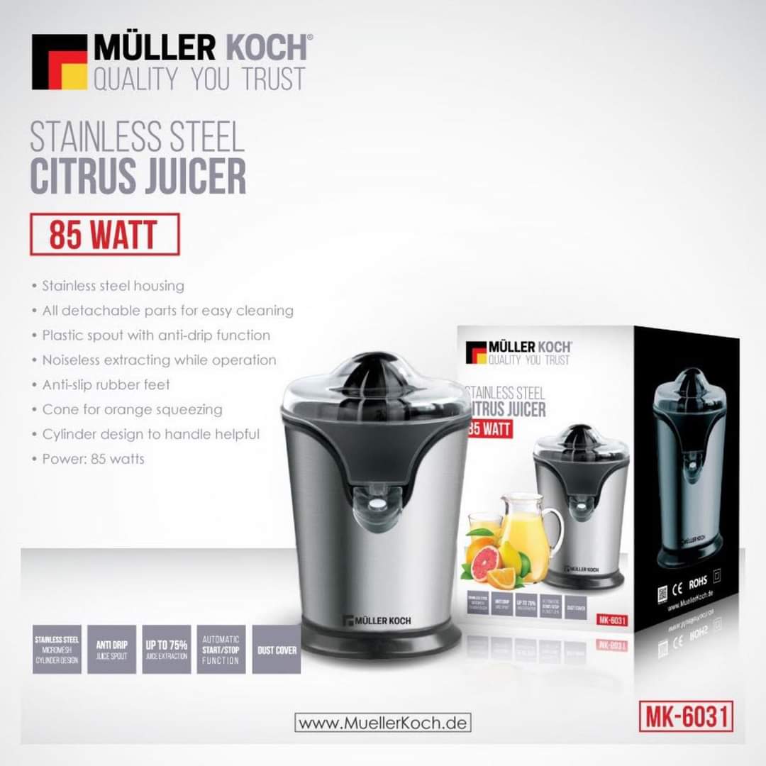 Muller Koch STAINLESS STEEL CITRUS JUICER 85 WATT