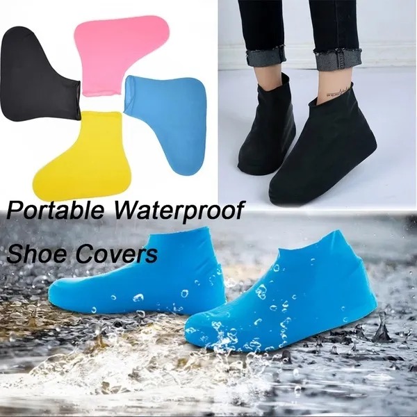Small+28-34+1Pair+Latex+Waterproof+Portable+Shoe+Covers
