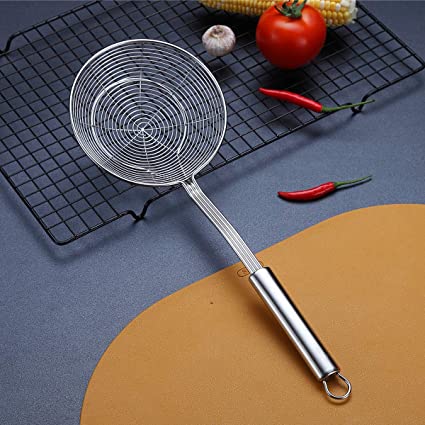 Spider+Strainer+Stainless+Steel+Skimmer+Ladle+Food+Frying+Spoon+With+Long+Handle+For+Home+Kitchen+Fried+Kitchen+Restaurant