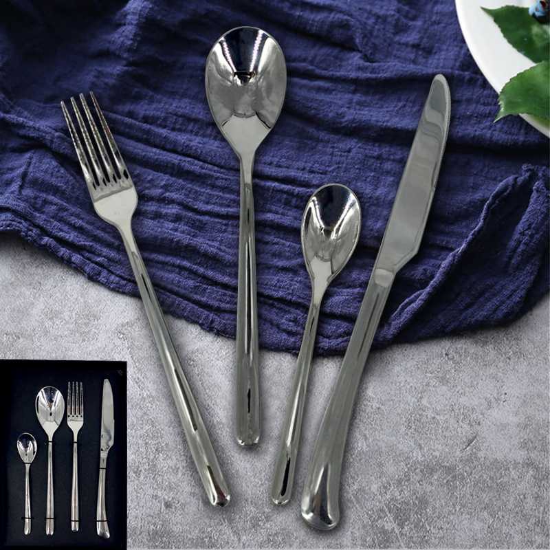 Stainless Steel Tableware Set Of 4pcs Spoon Fork And Knife
