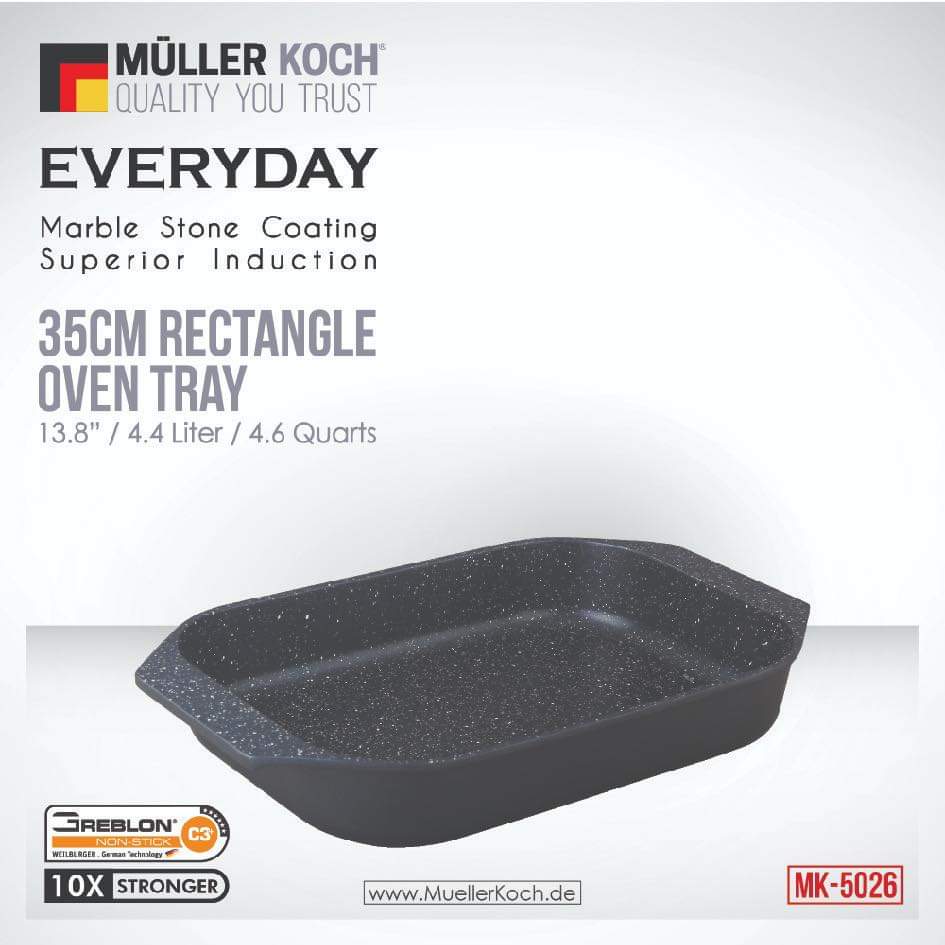 Everyday Marble Rectangle Oven Tray 35cm