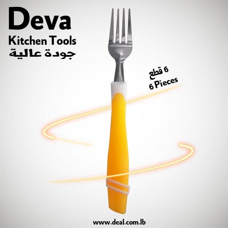 set 6 pcs stainless steel a fork