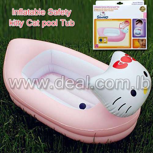 Inflatable Safety kitty Cat pool Tub