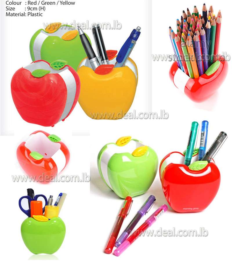 Apple shaped pen stand