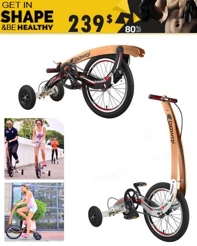 Invention Bike Fitness Sports Riding Bicycle No Seat Exercise Weight Loss Fat Burning