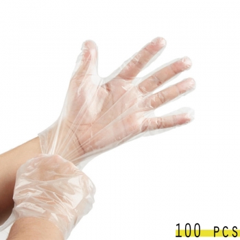 100+pcs+Disposable+Transparent+polyethylene+Gloves