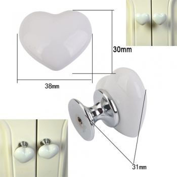 1pcs+Cabinet+Drawer+Knob+Ceramic+Handle+Novelty+Heart+Creative+Shape+For+Home+Apartment+Hotel+Building+Furniture+Wardrobe+Pull+Door