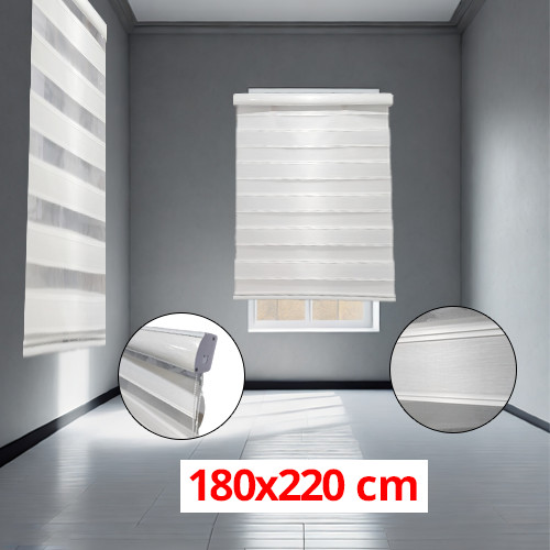 (180*220cm Ivory) Modern 3D Style Window and Door Roller Blind