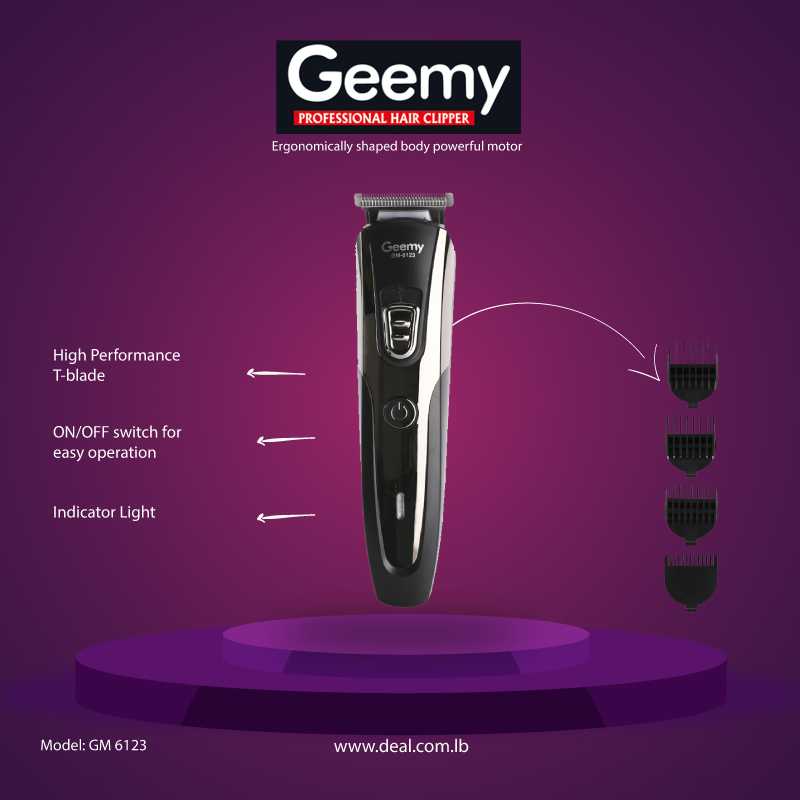 Geemy Professional Hair Clipper GM6123
