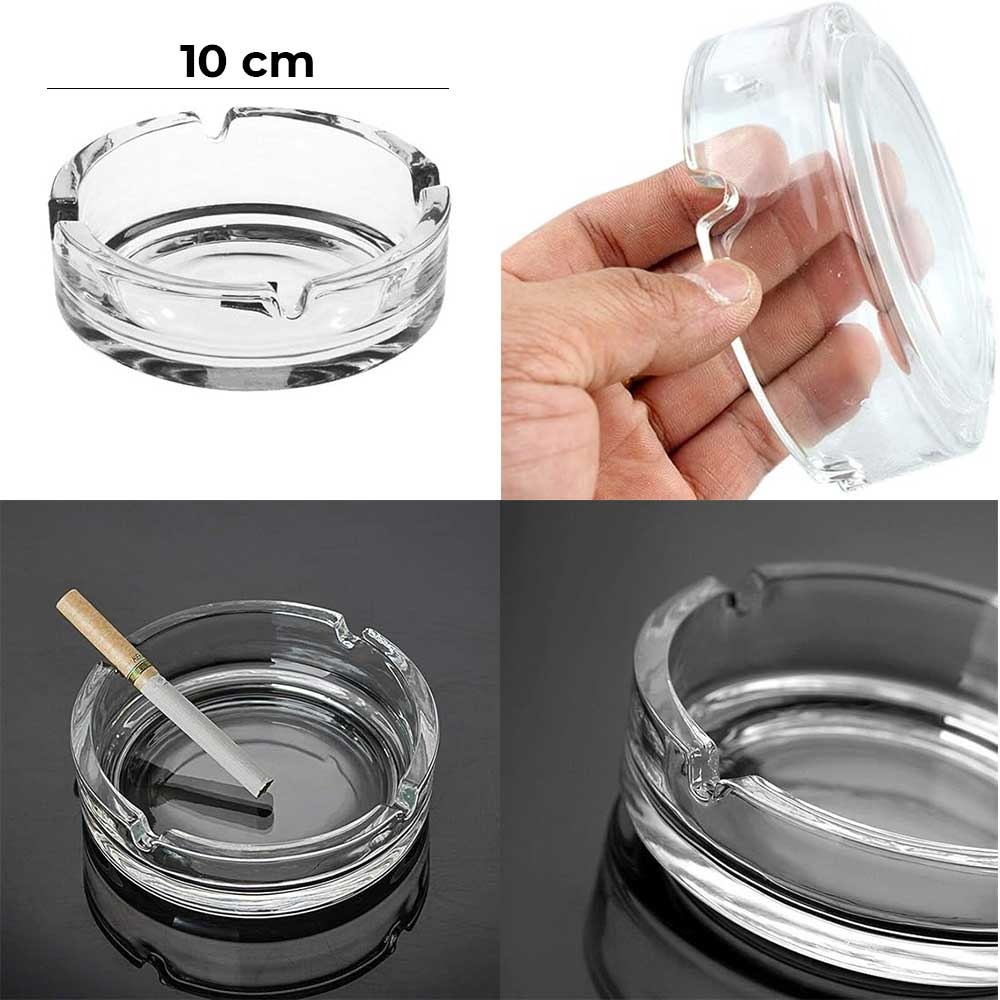 1 Pc Clear Glass Ashtray,Round Ashtray 10cm