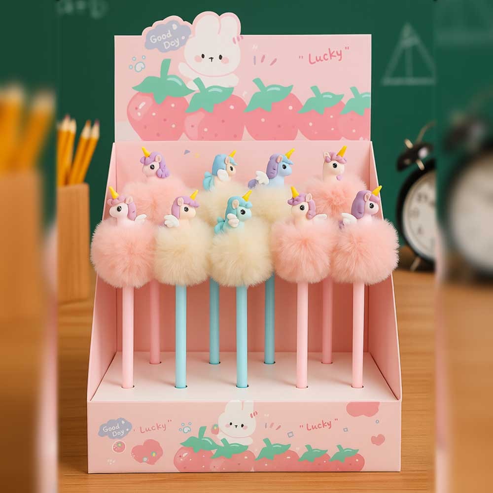 1 Pc Unicorn Pen with Soft Cap