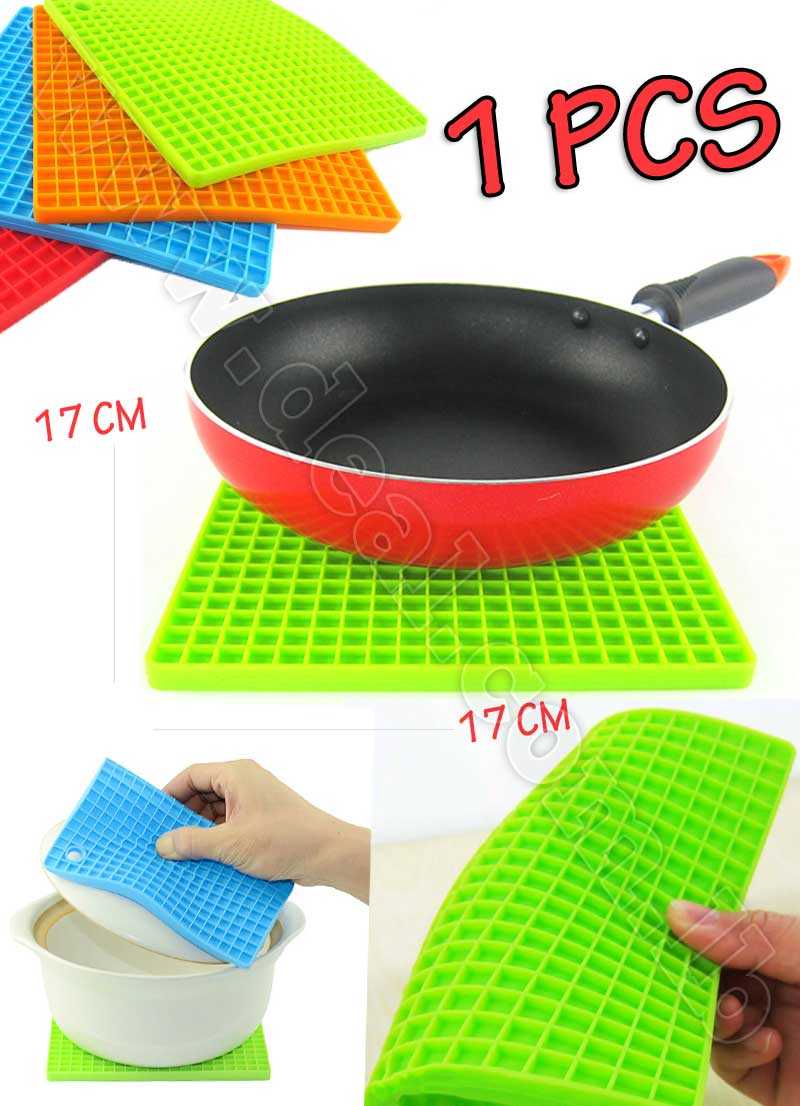 1 Pcs Silicone Placemat Heat Resistant Bowel Dish Tableware Mat Holder