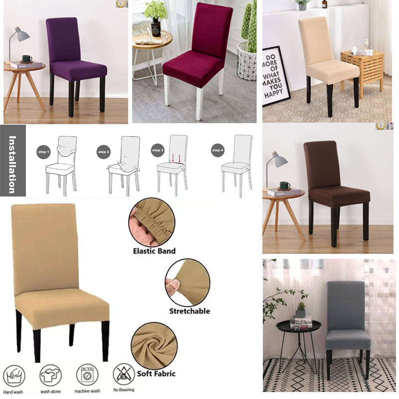 1pc+Table+Chair+Slipcover+Universal+Fit+Stretch+Washable