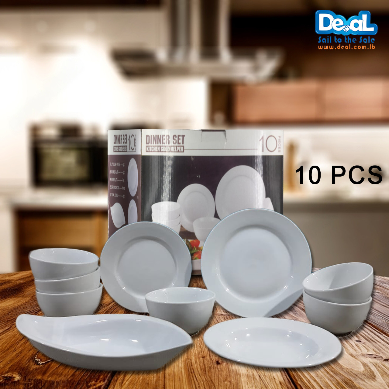 10 Pcs Porcelain Dinner Set
