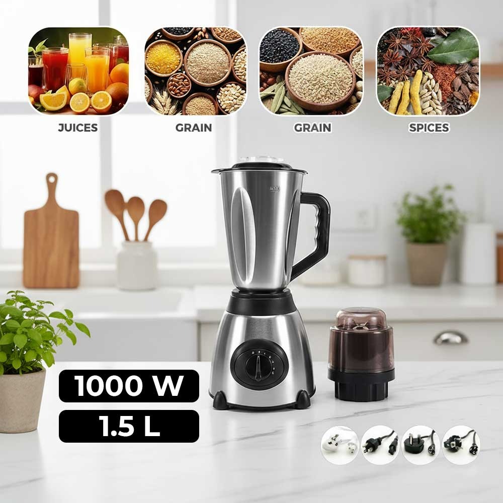 1000W Stainless Steel Electric Blender with Grinder