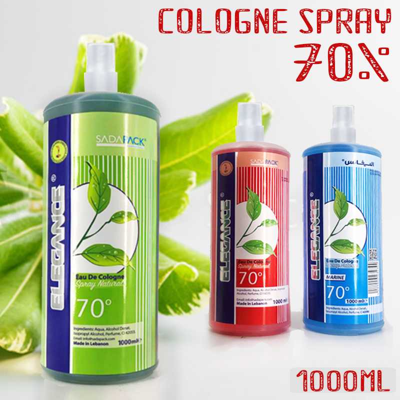 1000ml Elegance Eau De Cologne Spray Natural