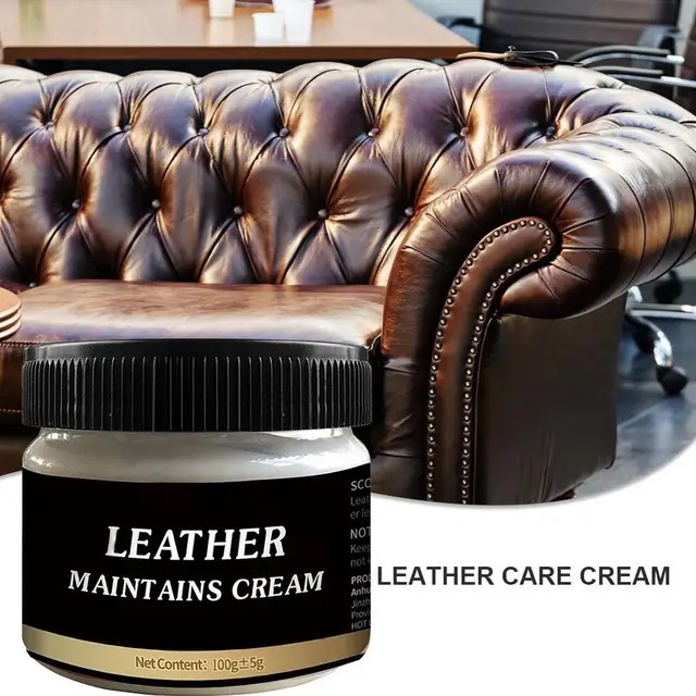 100g Leather Maintains Cream Leather Restorer for Shoes Furniture Car Seats Keep Smooth and Shiny Portable Leather Recoloring Balm Restores Protects Leather Repair Kits Restoration Cream Scratch Repair Leather Dye