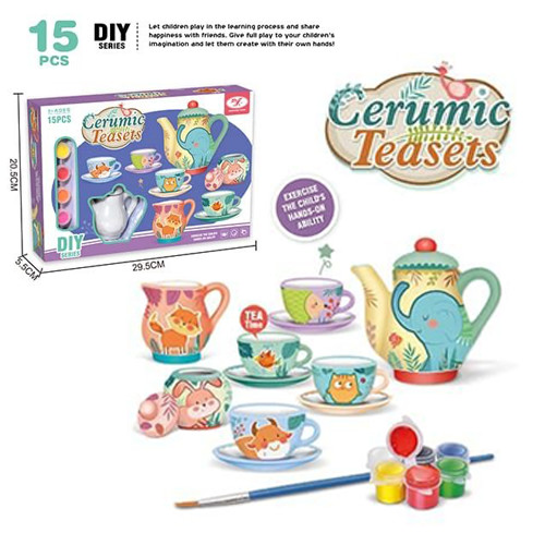 15Pcs+Ceramic+Tea+Sets