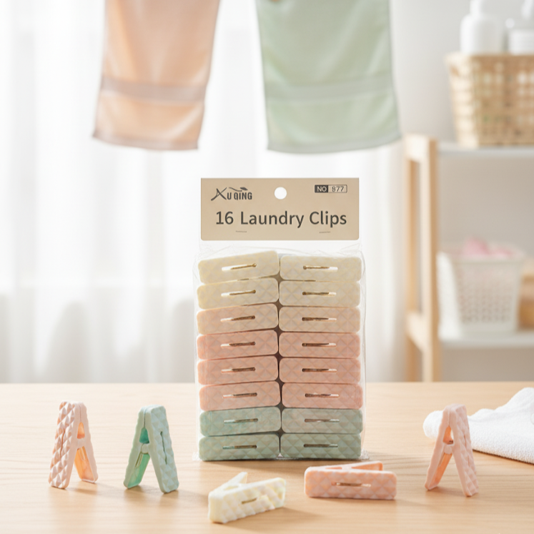 مشابك غسيل بلاستيكية 16 قطعة | 16 Pcs Plastic Clothes Pins