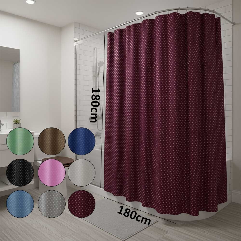 180x180cm Water Repellent Polyester Shower Curtain