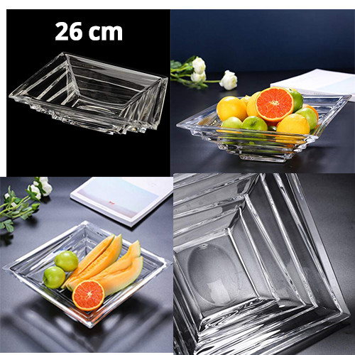 1Pcs+Delisoga+Crystal+Clear+Glass+Bowl