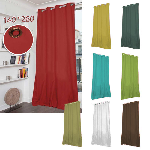 1Pcs+Rideau+Coated+Blackout+Curtain+140%2A260cm