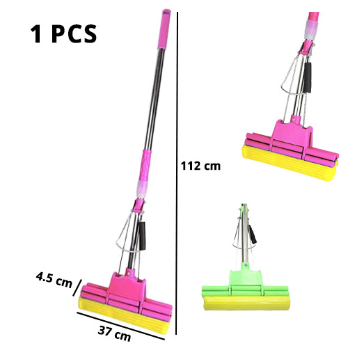 1Pcs Sponge Mop Super Absorbent Squeeze Cleaning Floor Telescopic Handle