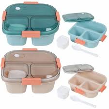 1pcs Divided Lunch Box Plastic Child Microwavable Containers