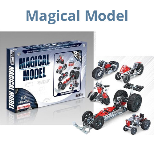 203Pcs 5 in 1 Magical Model  Iron Commander