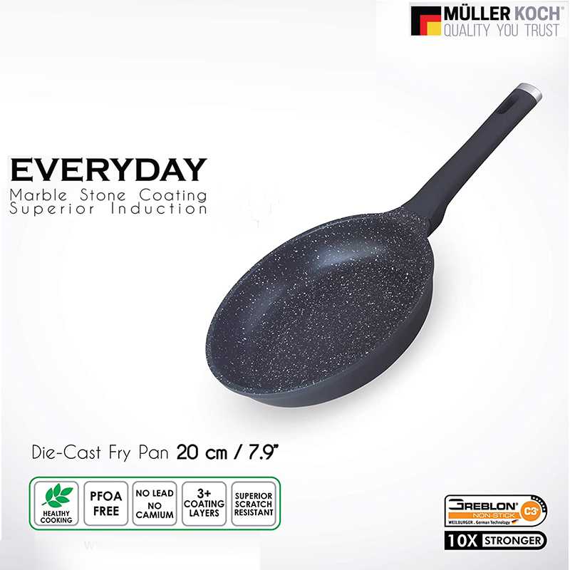 20cm Muller Koch MK Aluminium German Marble Granite Nonstick Coating