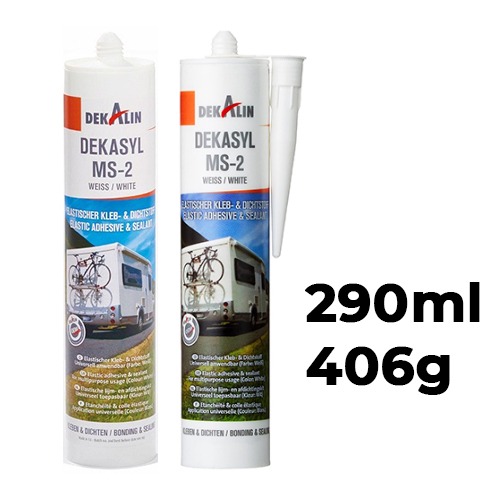 290ml DEKASYL MS-2 Elastic Adhesive & Sealant For Multipurpose Usages 406g (White)