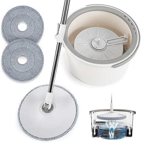 طقم ممسحة دوارة مع دلو | Spin Mop and Bucket Set