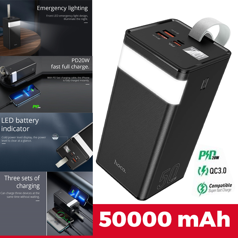 50000 mAh hoco Power Bank “J86A Powermaster” 22.5W