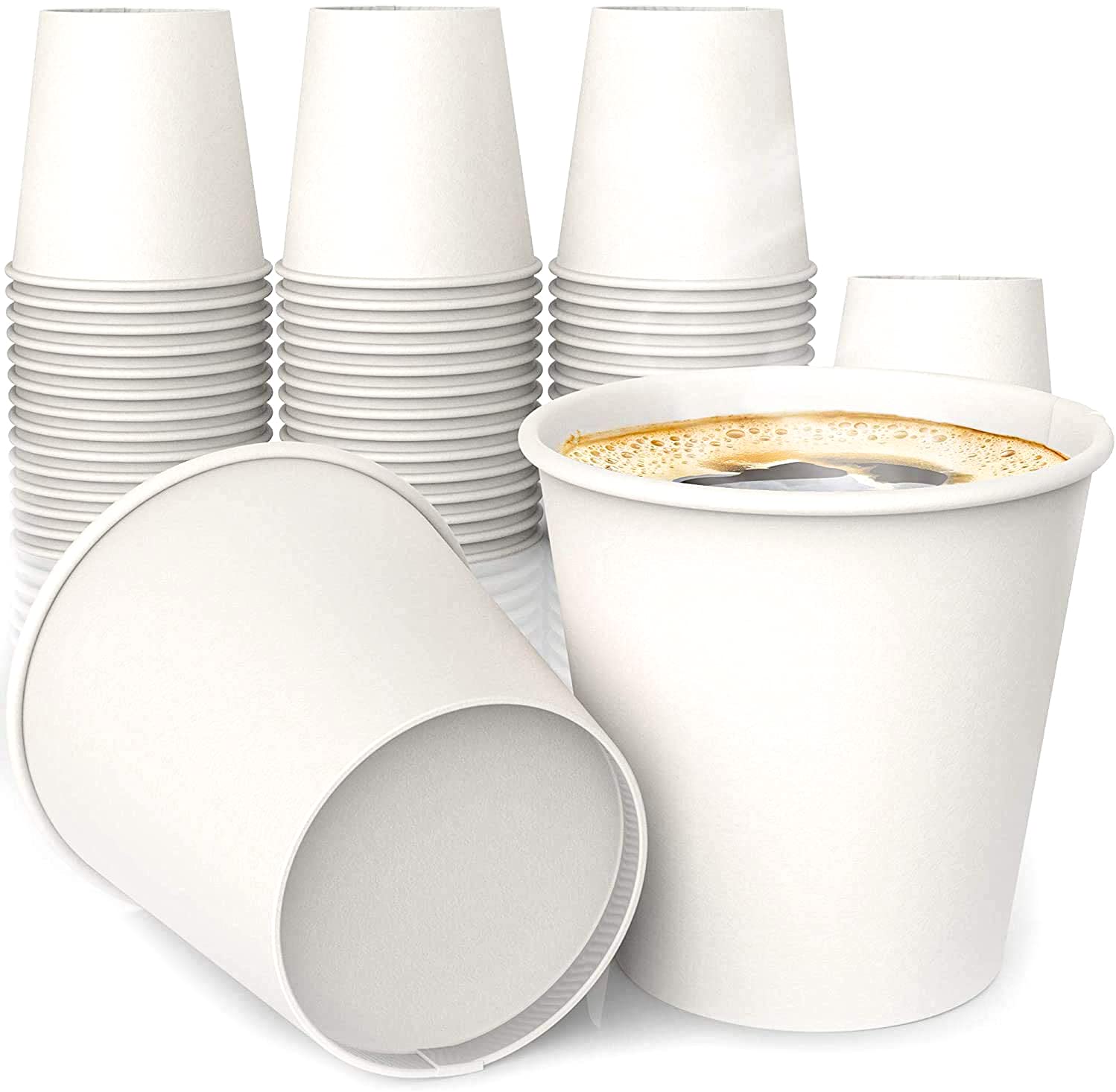 50 Pieces Paper Coffee Cups 4oz