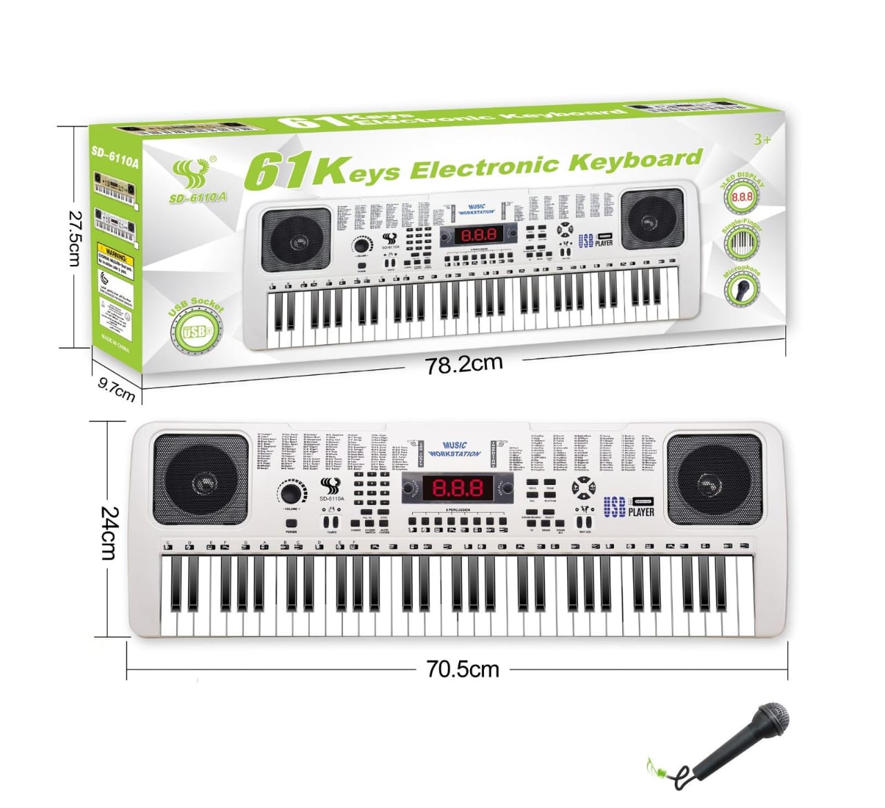 61 Keys Music Teaching Professional Electronic Keyboard