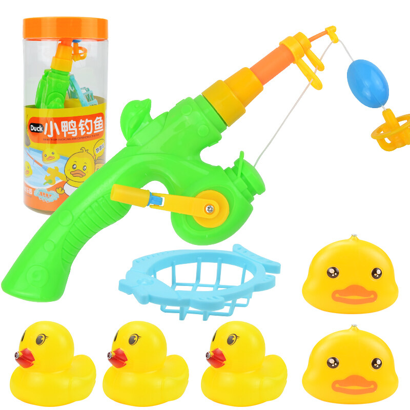 7Pcs Duck Fishing Toy Set