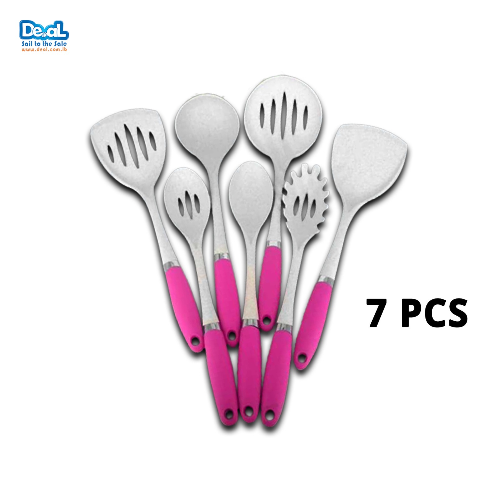 7Pcs+Large+Spatulas+non-stick+Easy+To+Clean+Silicone+Handle