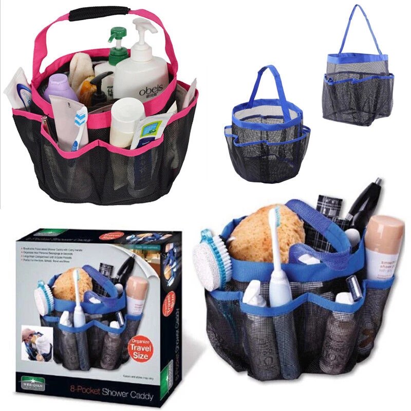 8+Pocket+Shower+Caddy+Bath+Caddy+Cosmetics+Organizer+Portable+Storage