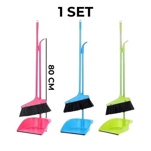 80cm Broom and Dustpan Set